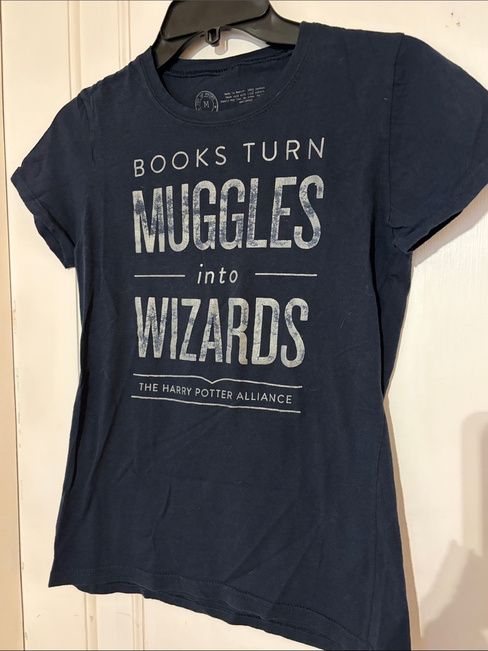 Harry Potter Alliance Navy 'Books Turn Muggles into Wizards' Tee
